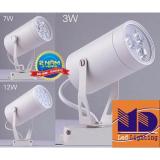 Bộ 5 Đèn led rọi ray vỏ trắng ánh sáng trắng 12W - MD61