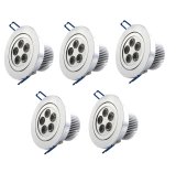 Bộ 5 đèn led Tường An âm trần hạt 12W (trắng)