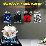 Bộ 5 Nồi Tráng Men Cao Cấp Mishio + Tặng nồi cơm điện