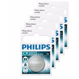 Bộ 5 Vỉ pin Philips  Minicell CR2025 3V (Trắng )
