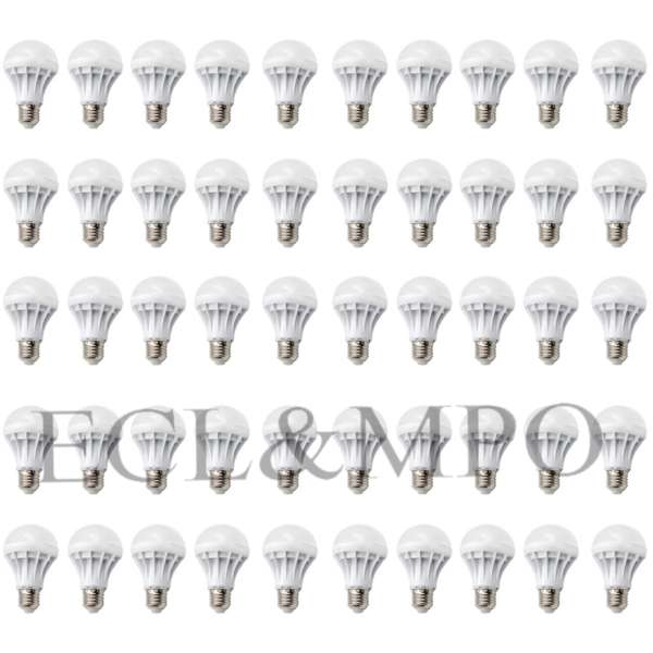 Bộ 50 bóng đèn LED BULB 3W (Ánh Sáng Trắng)