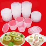[HCM]Bộ 50 hộp nhựa bánh flan số 1: 72x 72 x 3.8cm
