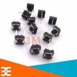Bộ 10 Nút Nhấn 2 Chân Vuông Đen 6x6x5mm
