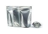 Bộ 100 túi zip đáy đứng 1 mặt bạc 1 mặt trong cỡ 15 x 22 cm đựng bột 250g
