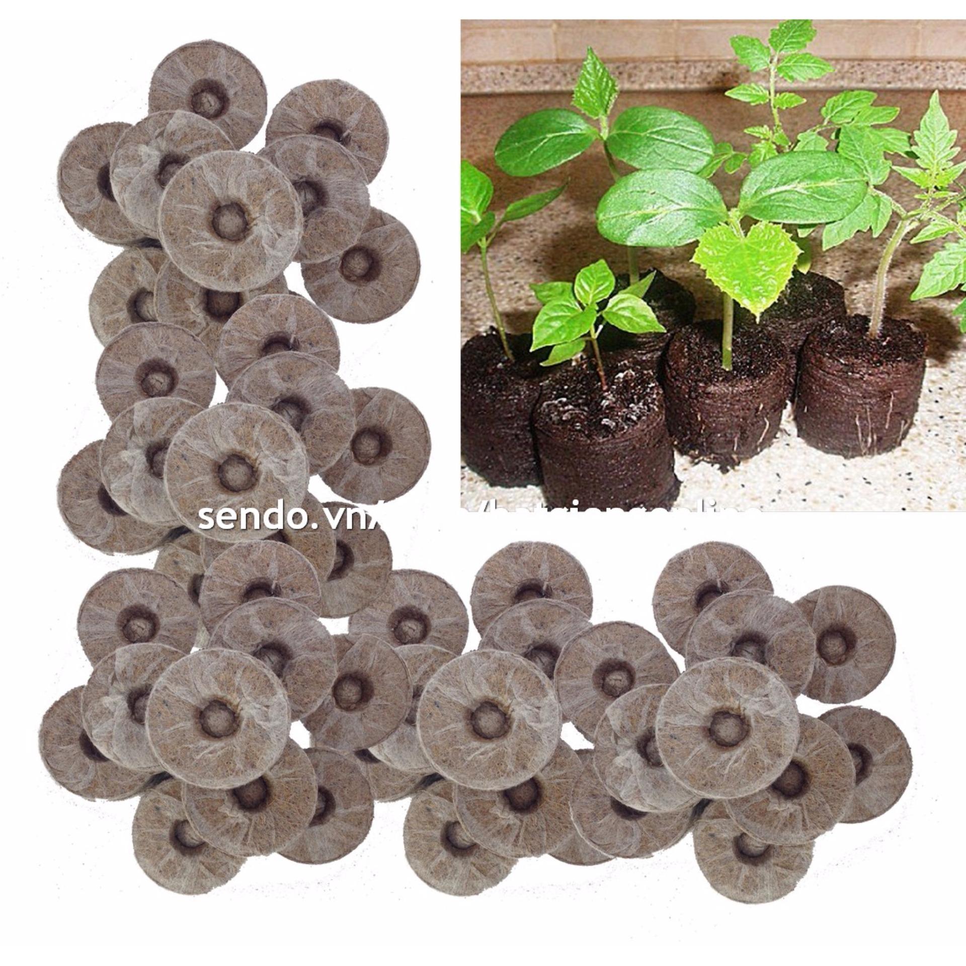 Bộ 50 viên nén ươm hạt (viên nén xơ dừa)