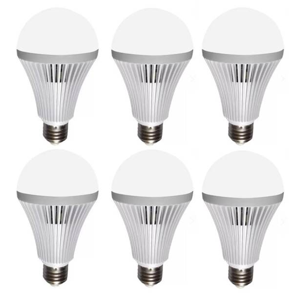 Bộ 6 bóng đèn LED Bulb tích điện thông minh 9W (ánh sáng trắng)