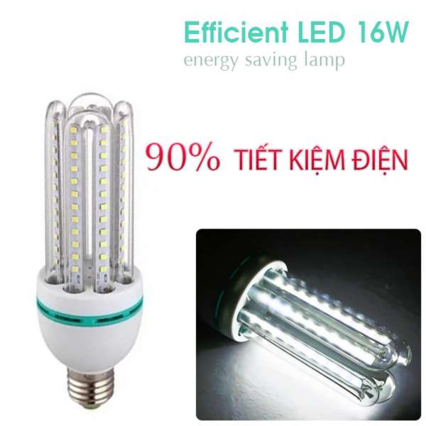  Bộ 6 bóng đèn Led chữ U - 16W (Ánh Sáng Trắng)