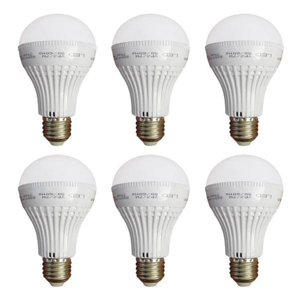 Bộ 6 bóng đèn LED Tường An E27 7W (Trắng)