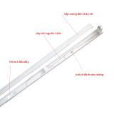 Bộ 6 Bóng đèn led Tuýp thủy tinh 12W 0,6m  ánh sáng trắng