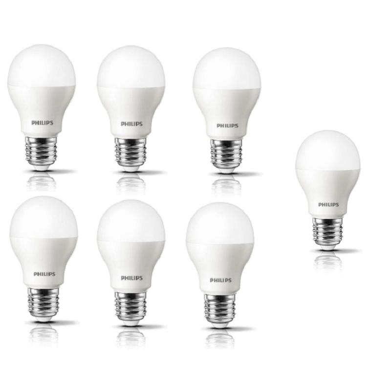 Bộ 6 bóng đèn Philips LED ESS LEDBulb 9W đuôi E27 230V A60 ánh sáng (Trắng, Vàng)+Tặng 1 bóng đèn Philips LED ESS LEDBulb 9W
