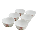 [HCM]Bộ 6 chén chè10cm thủy tinh ngọc La Opala Diva 30010-6PP