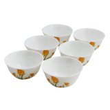 [HCM]Bộ 6 chén chè 10cm thủy tinh ngọc La Opala Diva 30010-6TP