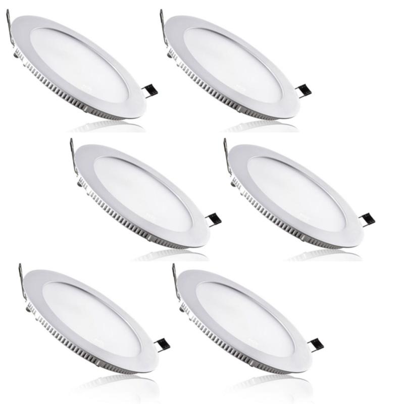 Bộ 6 Đèn Led Panel Light âm trần tròn 12W