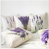 Bộ 7 vỏ gối hoa lavender tựa cao cấp trang trí phòng