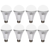 Bộ 8 bóng đèn LED Bulb tích điện thông minh 9W (ánh sáng trắng)