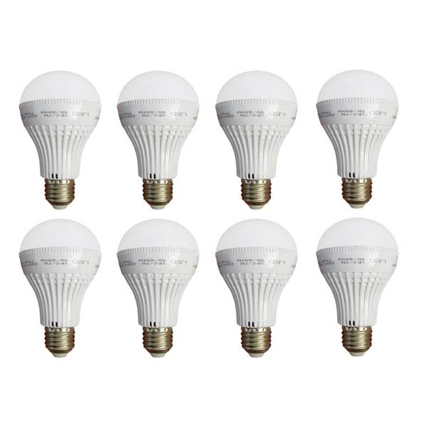 Bộ 8 bóng đèn LED Tường An E27 7W (Trắng)