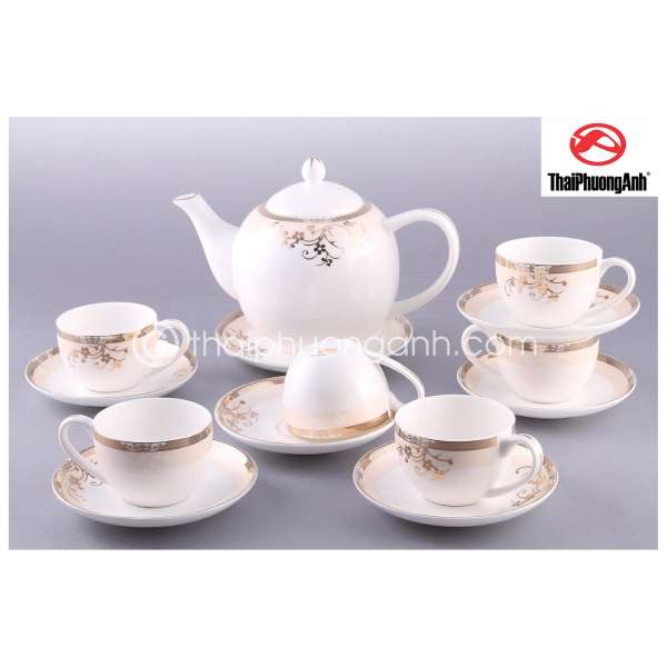 Bộ ấm trà 14 món Sứ Xương Royal Houseware 1425901