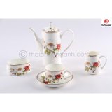 Bộ ấm trà/ cafe 15 món Sứ Xương Royal Houseware 15788H