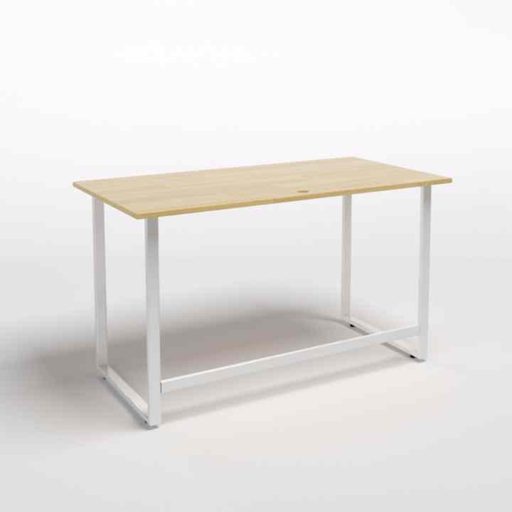 Bộ bàn làm việc Rec-F trắng và ghế Eames trắng - IBIE