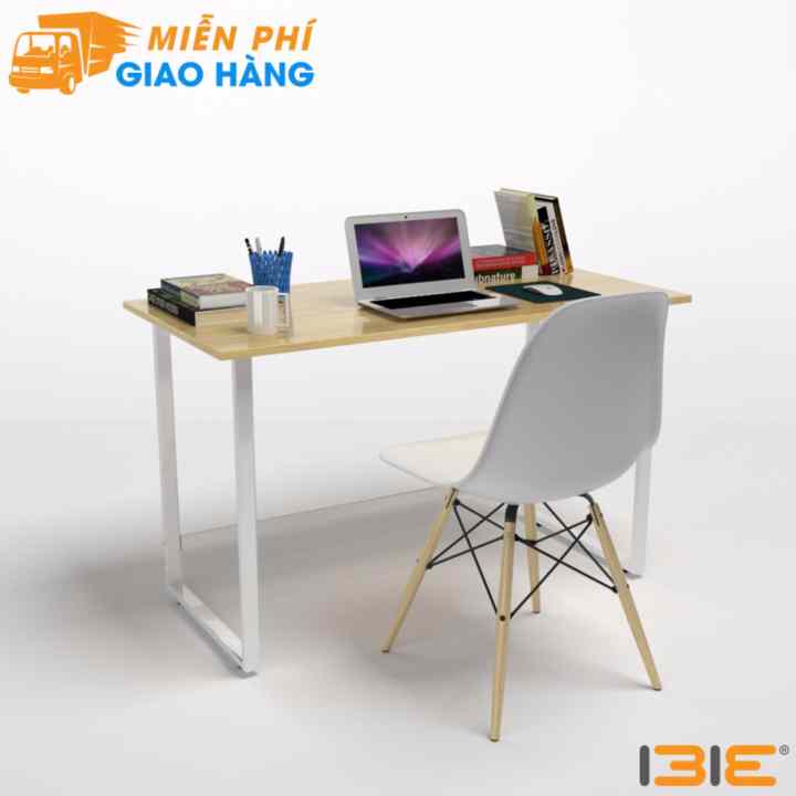Bộ bàn làm việc Rec-F trắng và ghế Eames trắng - IBIE