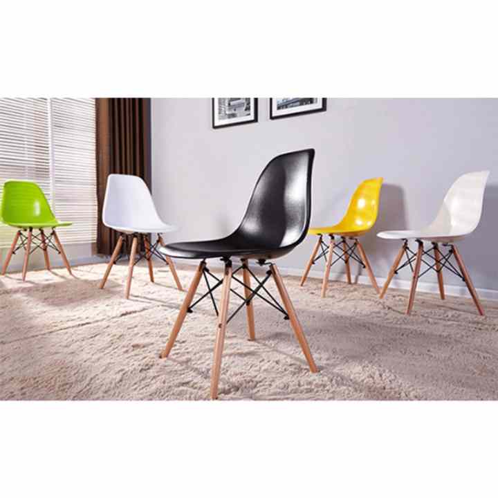 Bộ bàn làm việc Rec-F trắng và ghế Eames trắng - IBIE