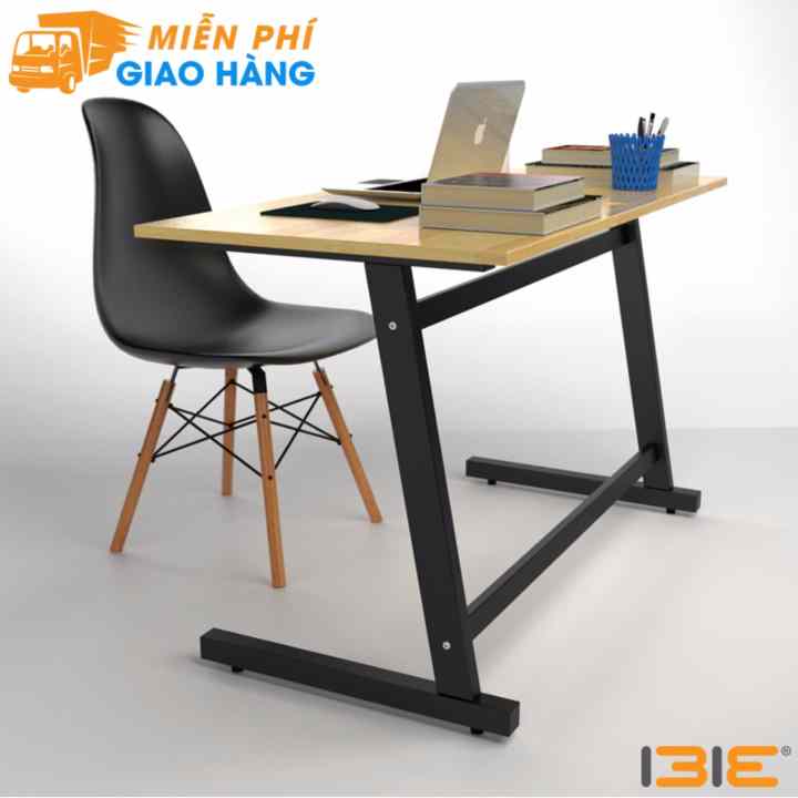 Bộ bàn làm việc Rec-Z đen và ghế Eames đen - IBIE