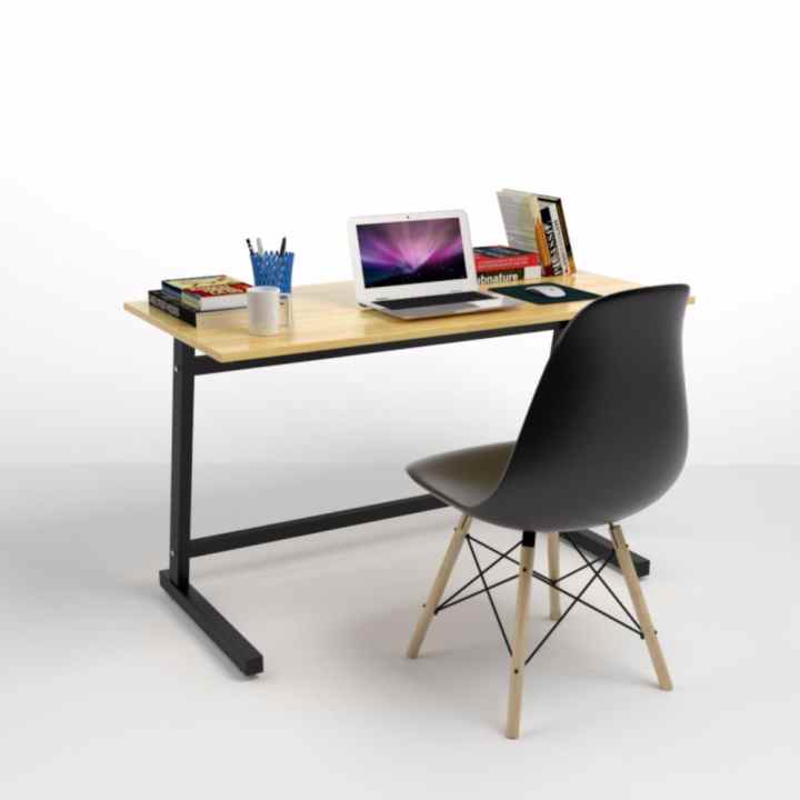 Bộ bàn làm việc Rec-Z đen và ghế Eames đen - IBIE