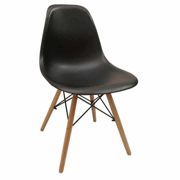 Bộ bàn làm việc Rec-Z đen và ghế Eames đen - IBIE