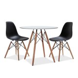 Bộ bàn tròn Eiffel 60 cm 2 ghế Eames (Trắng)