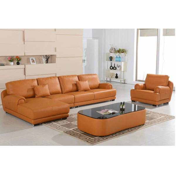 Bộ bộ sofa giả da Klosso KCB005-SVN (Vàng nâu)