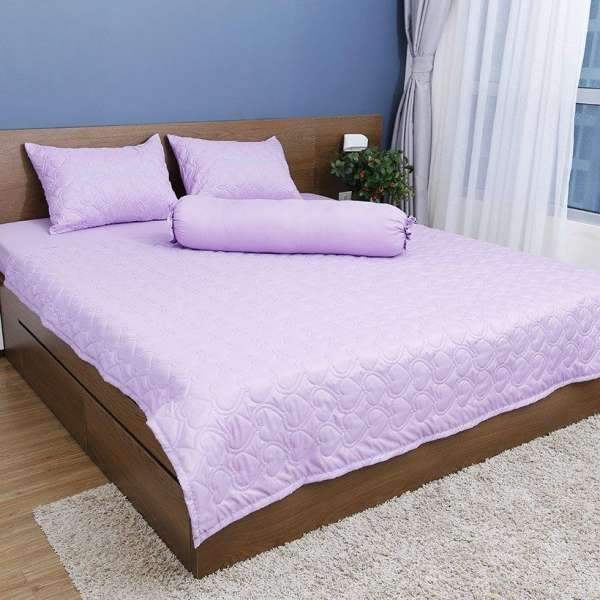 Bộ chăn drap Especial Home Sweet Home 180 x 200 x 25 cm (Tím nhạt)