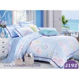 Bộ chăn ga gối cotton nhập khẩu Hàn Quốc chần gòn Julia 192 (bộ 5 món có chăn)