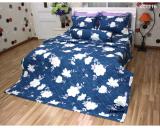 Bộ chăn ra gối bọc chằn gòn Cotton Jamion KCT216 180x200 (Xanh)