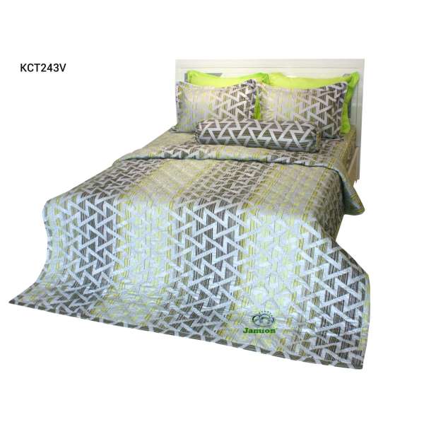 Bộ chăn ra gối bọc chằn gòn Cotton Jamion KCT243V 180x200