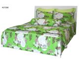 Bộ chăn ra gối bọc chằn gòn Cotton Jamion KCT250 160x200 (Xanh)