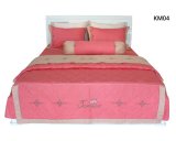 Bộ chăn ra gối bọc Cotton thêu Jamion KM04 160x200(Hồng)