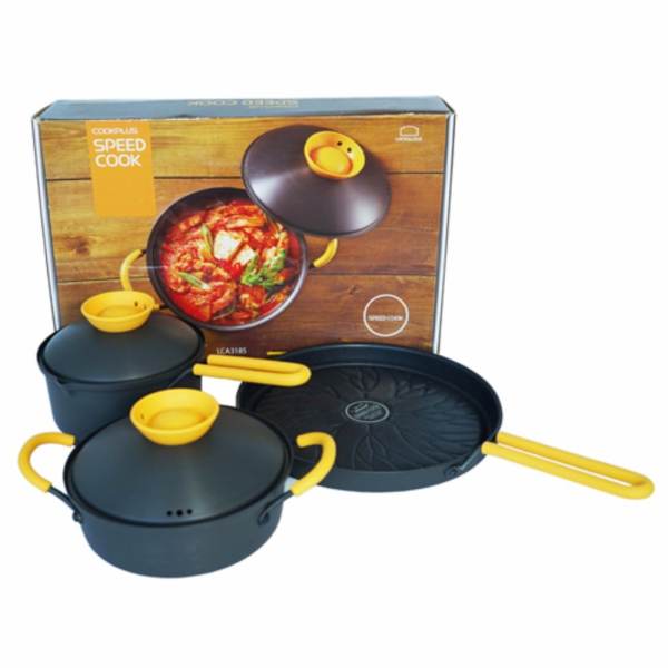 Bộ chảo, nồi, vỉ nướng Cookplus Speed Cook LCA3223YSP3