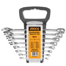 Bộ cờ lê vòng miệng 8 cây INGCO HKSPA1082 (6-19mm)