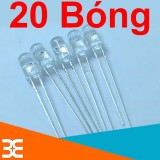Bộ 20 Bóng Led Siêu Sáng 7 Màu 2 Chân ( Nháy Nhanh )