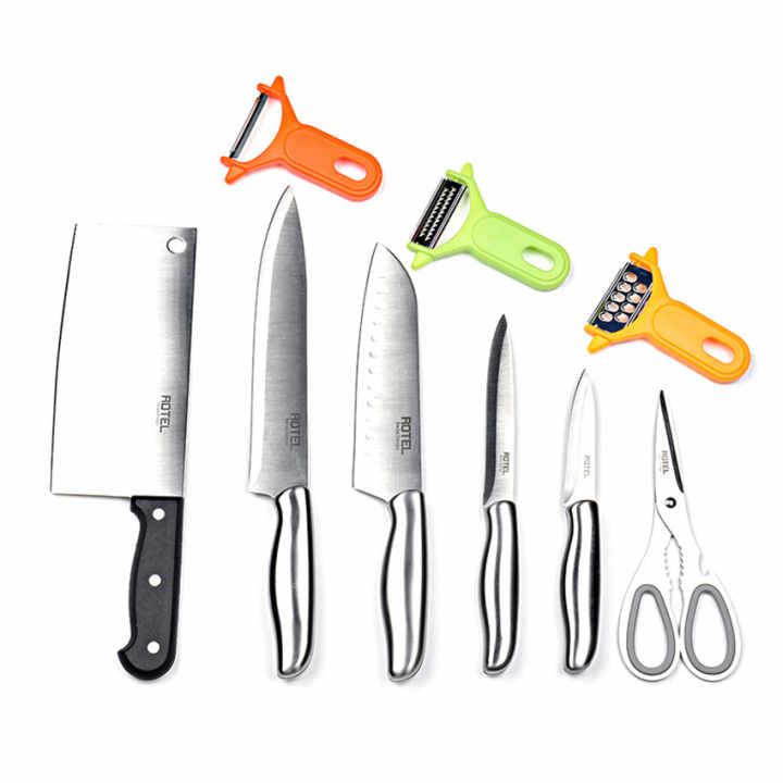 Bộ dao làm bếp 10 món Rotel