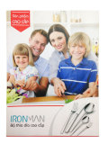 Bộ dao thìa dĩa Inox 5 Món IronMan (Bạc)