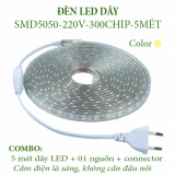 Bộ: Dây đèn LED 5M SMD5050/300D - màu Vàng