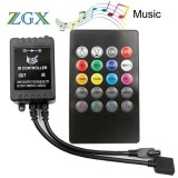 Bộ điều khiển led dây 5m RGB cảm ứng nhảy theo nhạc - Led music controller