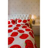 Bộ Drap & Chăn Chần Gòn - Crase Tomatoes 160x200 (5 Món)