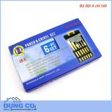 Bộ đục và đột sắt 6 chi tiết thép CR-V