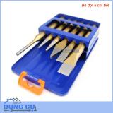 Bộ đục và đột sắt 6 chi tiết thép CR-V