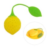 Bộ dụng cụ hãm trà và nắp đậy cốc Silicon KM-1350 (Vàng)