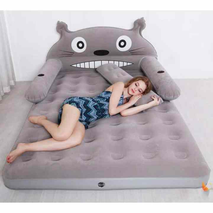 Bộ giường hơi cao cấp hình TOTORO đáng yêu_( tặng kèm bơm)