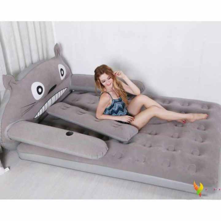 Bộ giường hơi cao cấp hình TOTORO đáng yêu_( tặng kèm bơm)