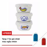 Bộ Hộp Cơm Sứ Cao Cấp Dong Hwa B1505-01S301 (400ml / Hộp)